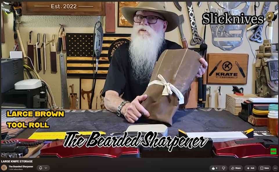 The Bearded Sharpener Checks out the Large Tool Roll