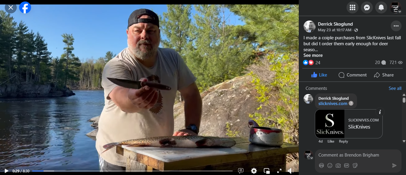 Derrick Skoglund Uses a Curve 4.5 to Fillet a Northern Pike