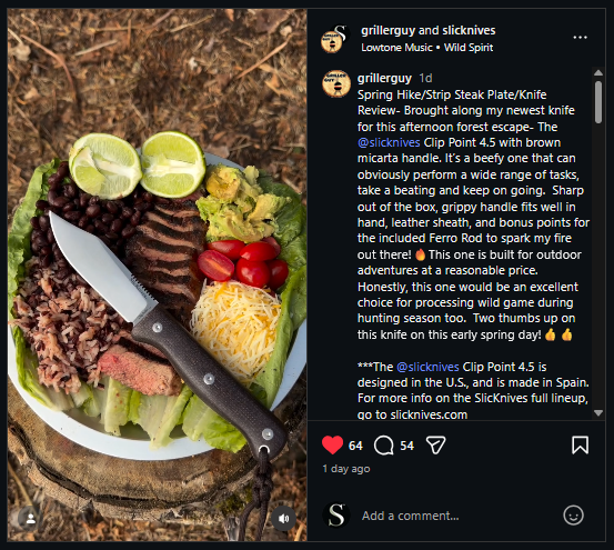 GrillerGuy Makes Best Campfire Meal Ever with the ClipPoint 4.5