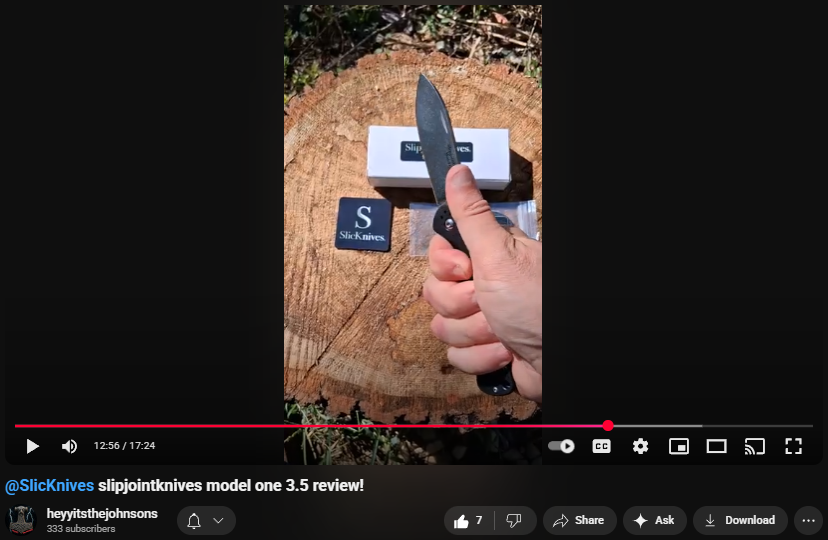 Heyyitsthejohnsons check out the SlipjointKnives Model One 3.5