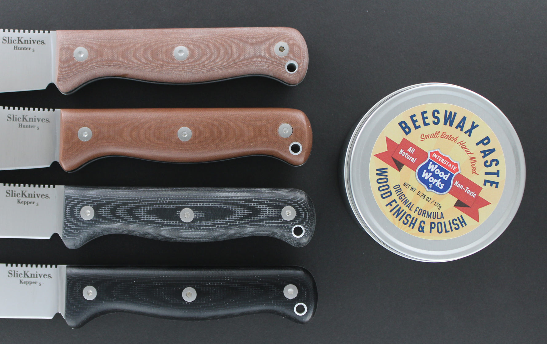 Micarta Scales Patina & Wax