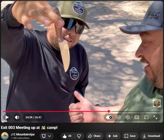 JC MountainAjar Receives Jamie Adventuras En Arizona’s Personal Blade!