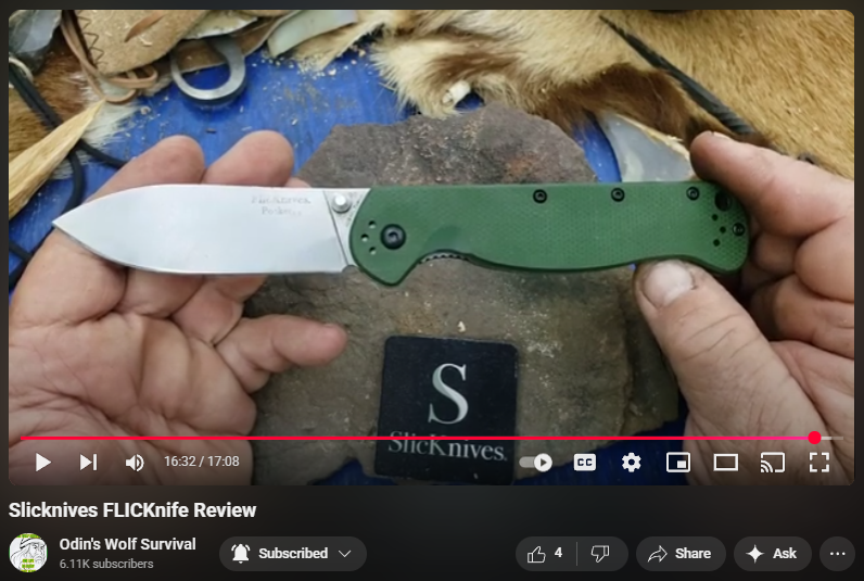 Odin’s Wolf Survival FlicKnives Pocket 3.5 Scales & Hardware Swap