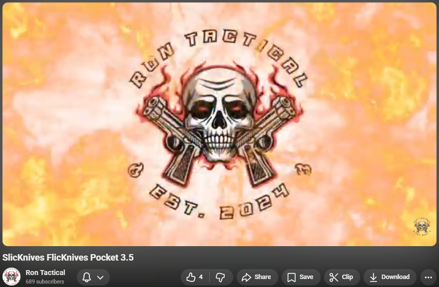 RonTactical Reviews the FlicKnives Pocket 3.5