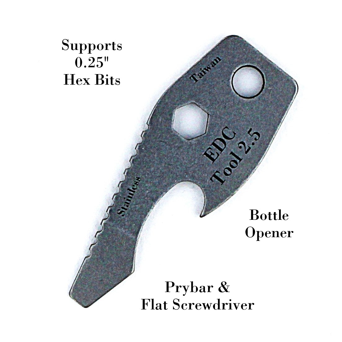 FlicKnives EDC Tool 2.5 - Keychain Tool Prybar & Bottle Opener