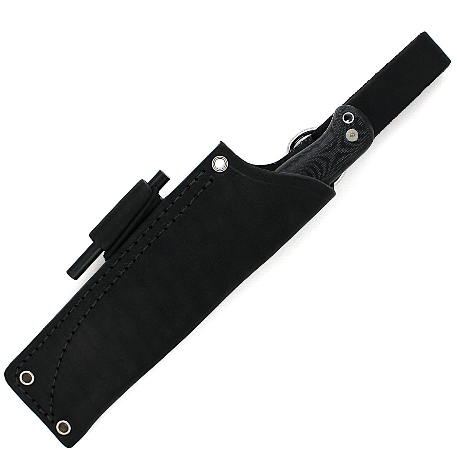 SlicKnives Hunter 5 - Black JRE Industries Sheath - Skinning & Hunting Knife
