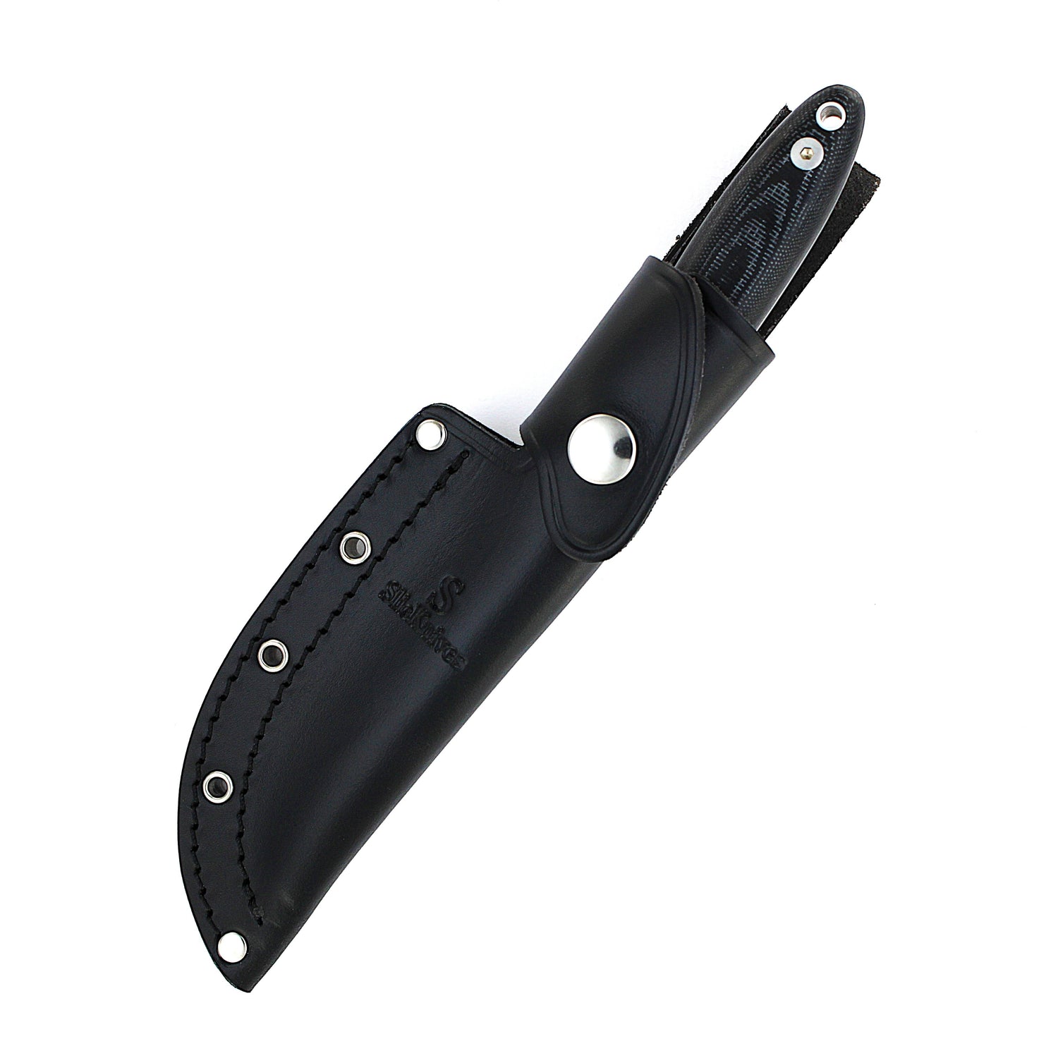 SlicKnives Curve 4.5 - Black - Roach Belly Bird and Trout Knife