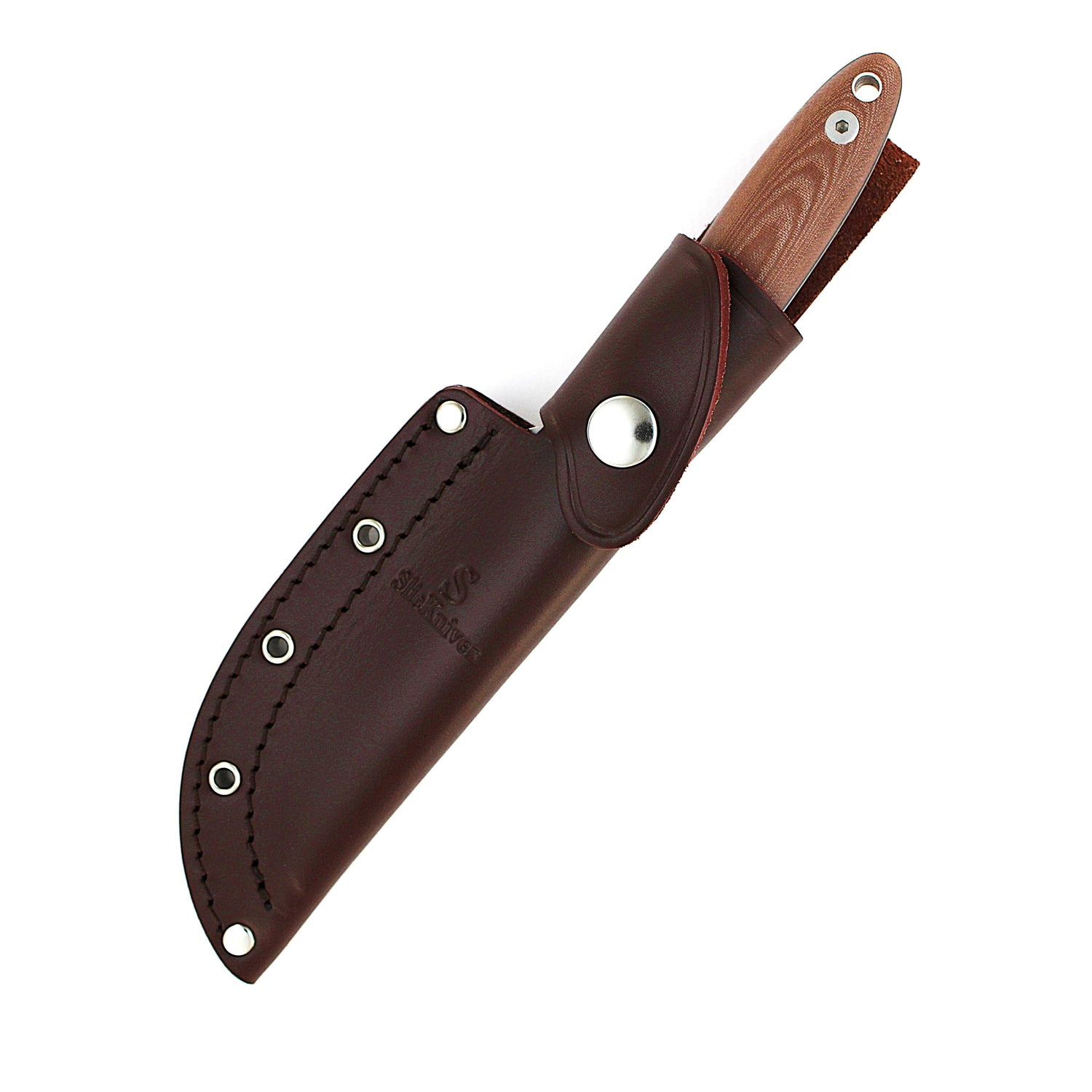 SlicKnives Curve 4.5 - Brown - Roach Belly Bird and Trout Knife