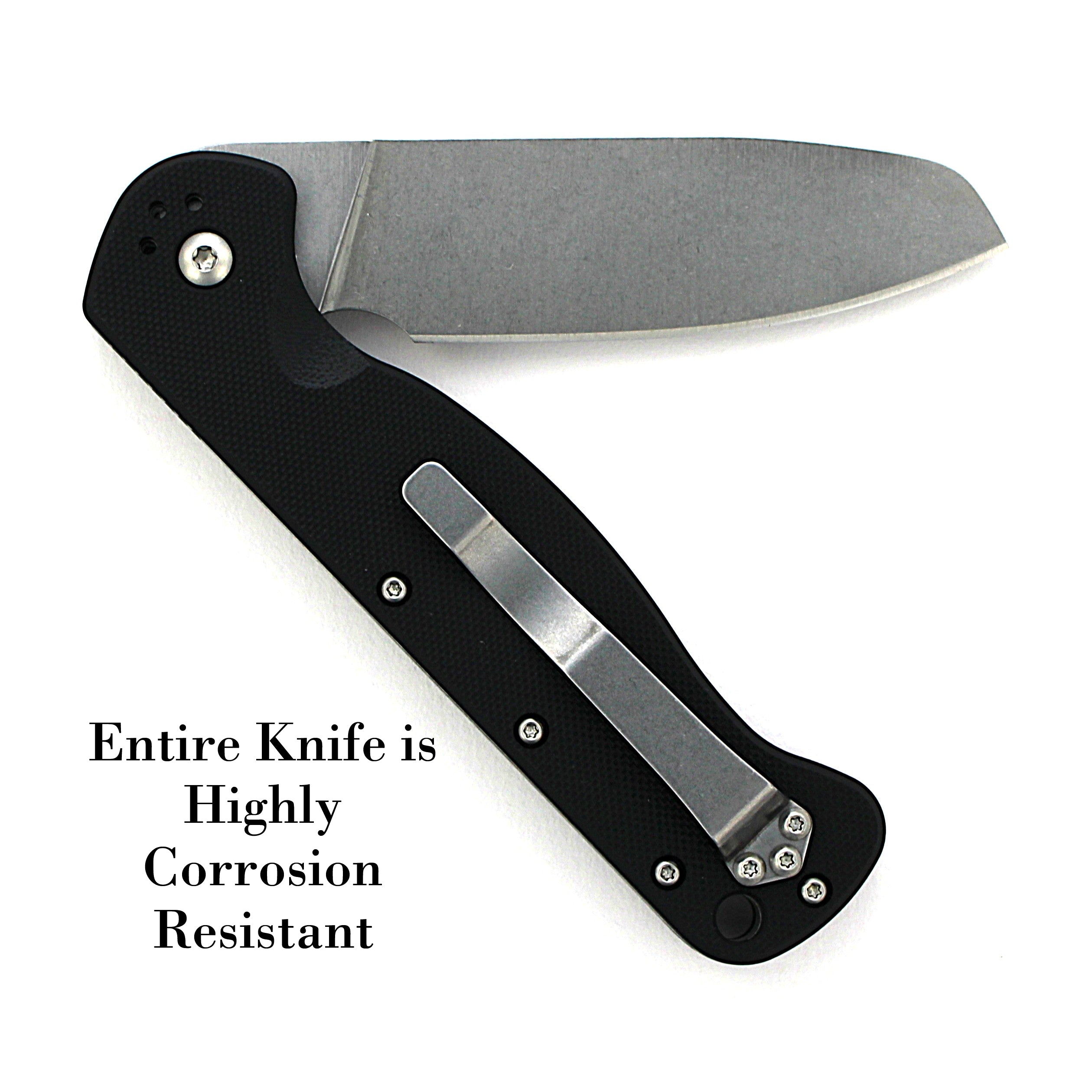 FlicKnives Homesteader 3.5 - Sheepsfoot Folder Flipper Black