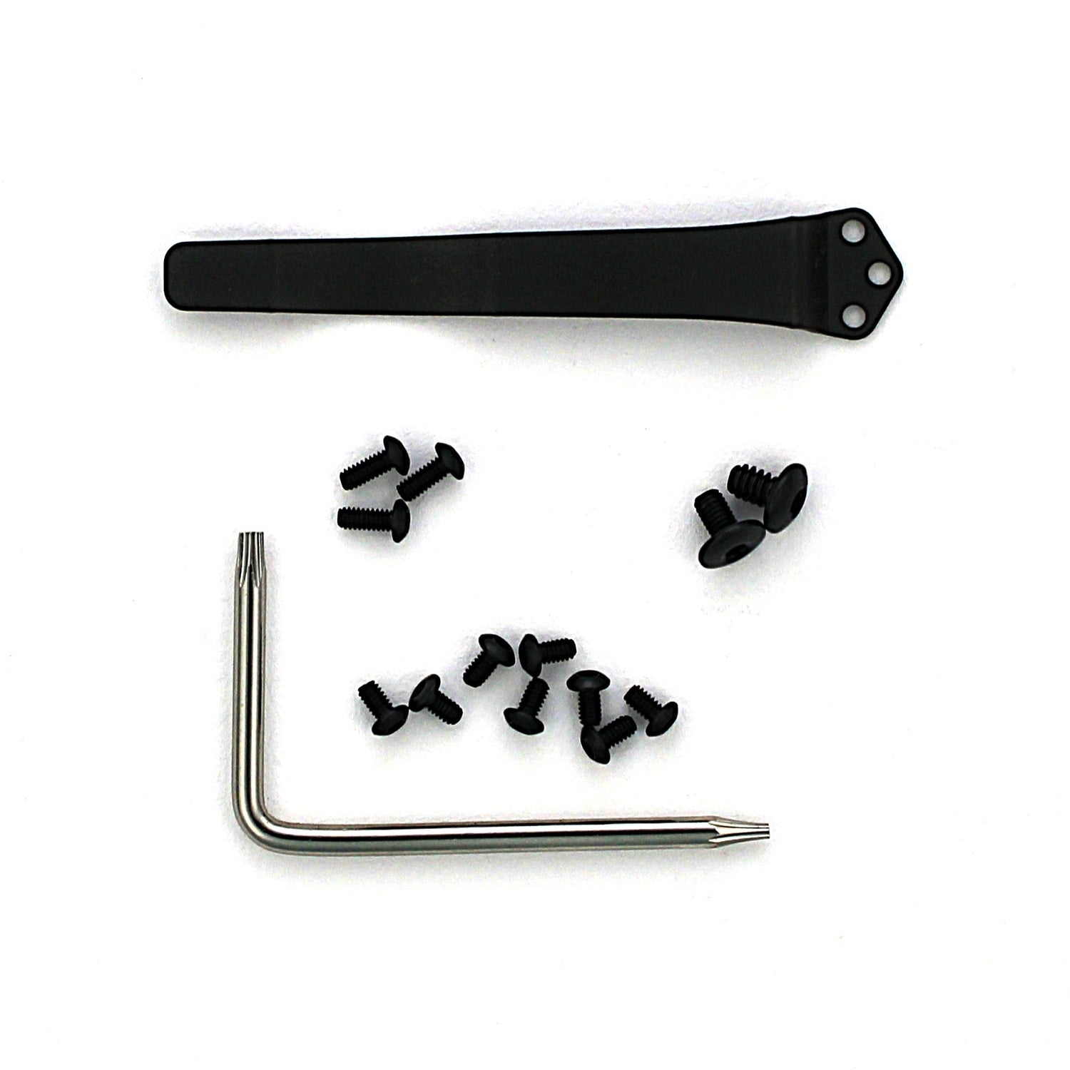 SlicKnives Blackout Pocket Clip and Hardware Kit 3.5 - Fits all FlicKnives 3.5 & SlipjointKnives 3.5 Models