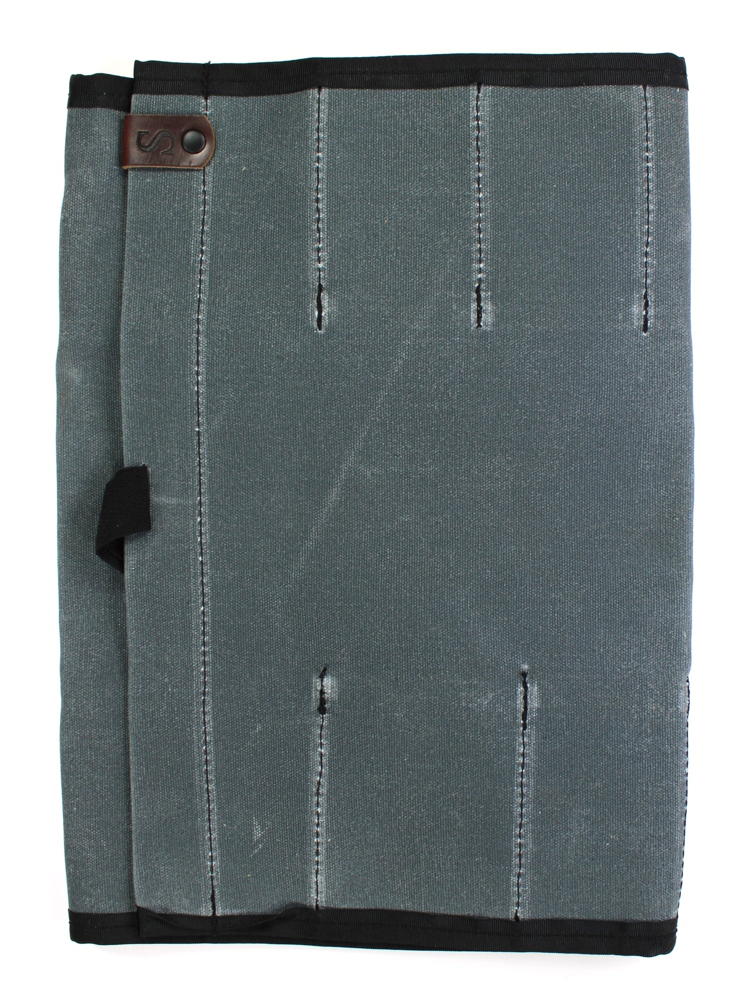 EDC Folder Roll - Charcoal Gray Waxed Cotton Canvas - Made in USA