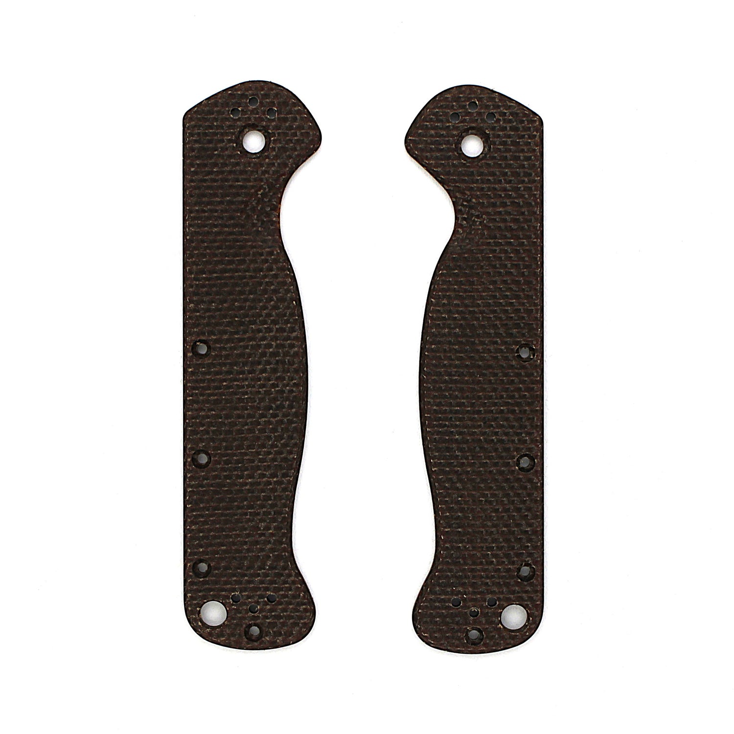 FlicKnives Scales 3.5 - Brown Natural Micarta Scales Only - Fits all FlicKnives 3.5 Models