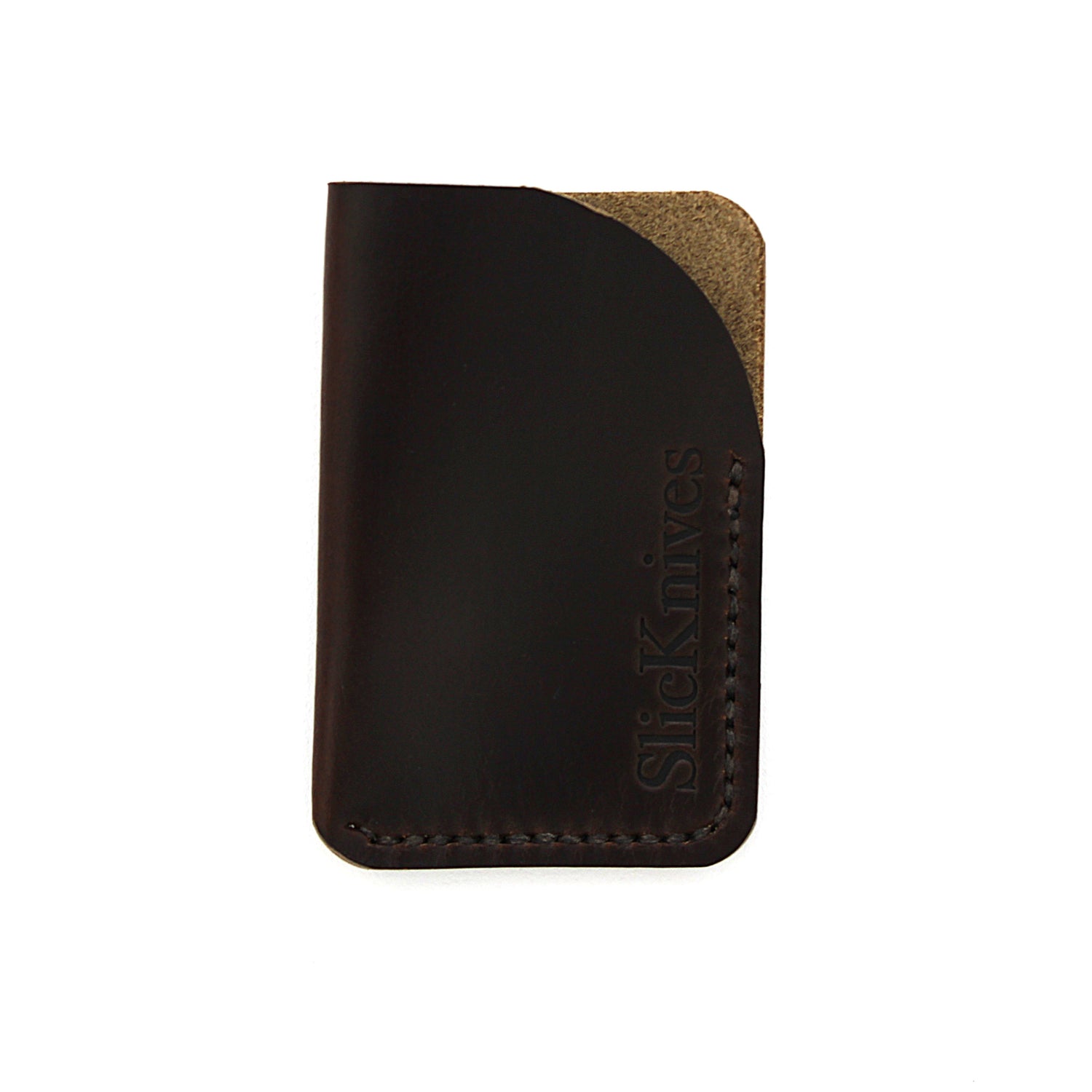 EDC Minimalist Wallet - Brown Leather - Made in USA