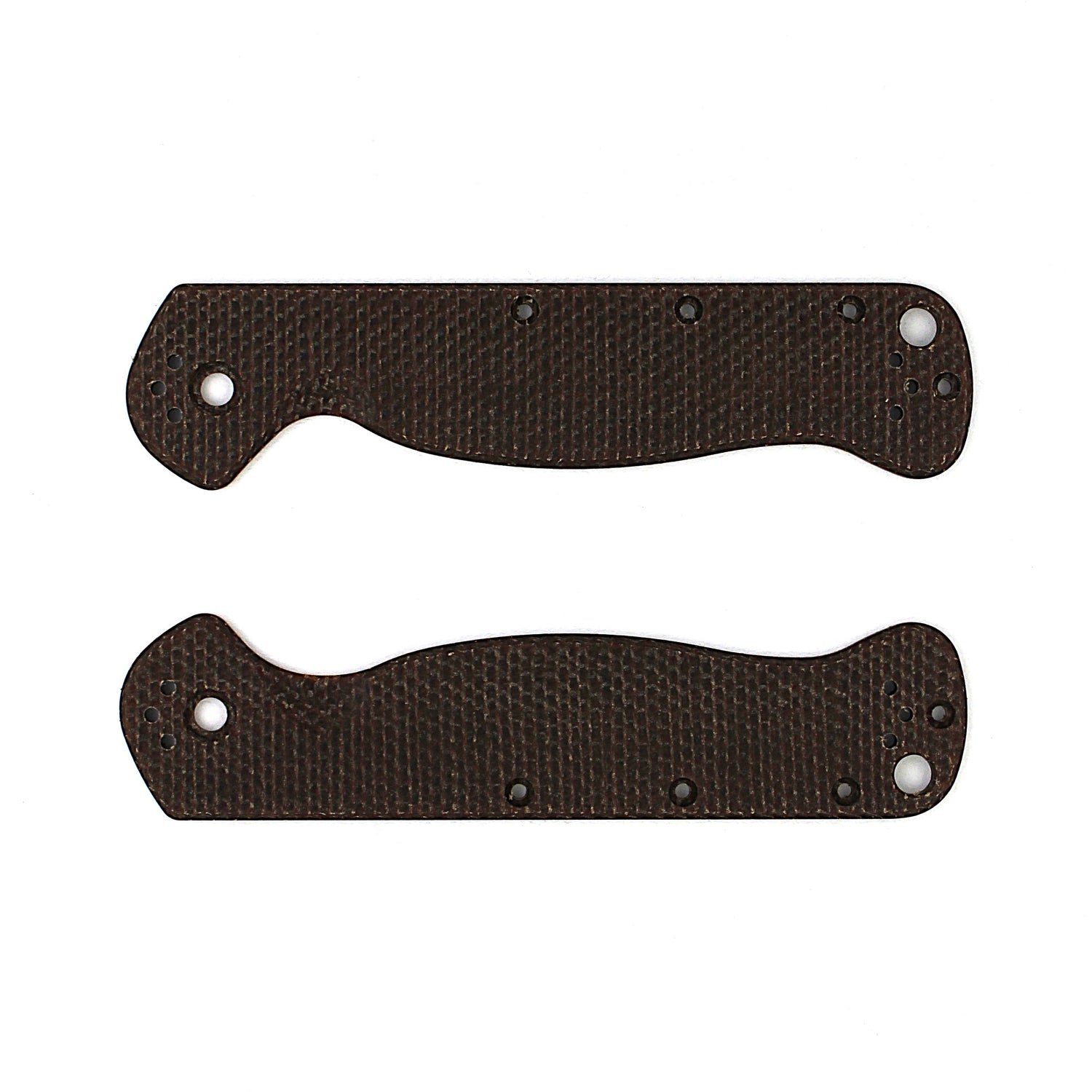 SlipjointKnives Scales 3.5 - Brown Natural Micarta Scales Only - Fits all FlicKnives 3.5 Models