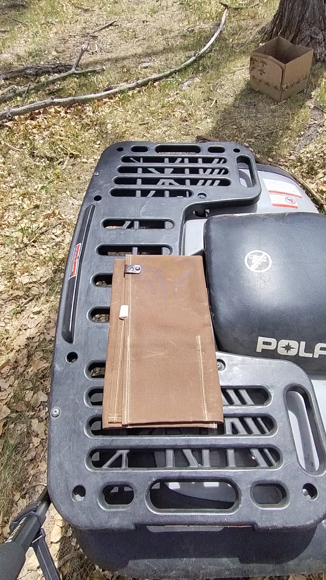 Large Tool Roll - Brown Waxed Cotton Canvas - Made in USA
