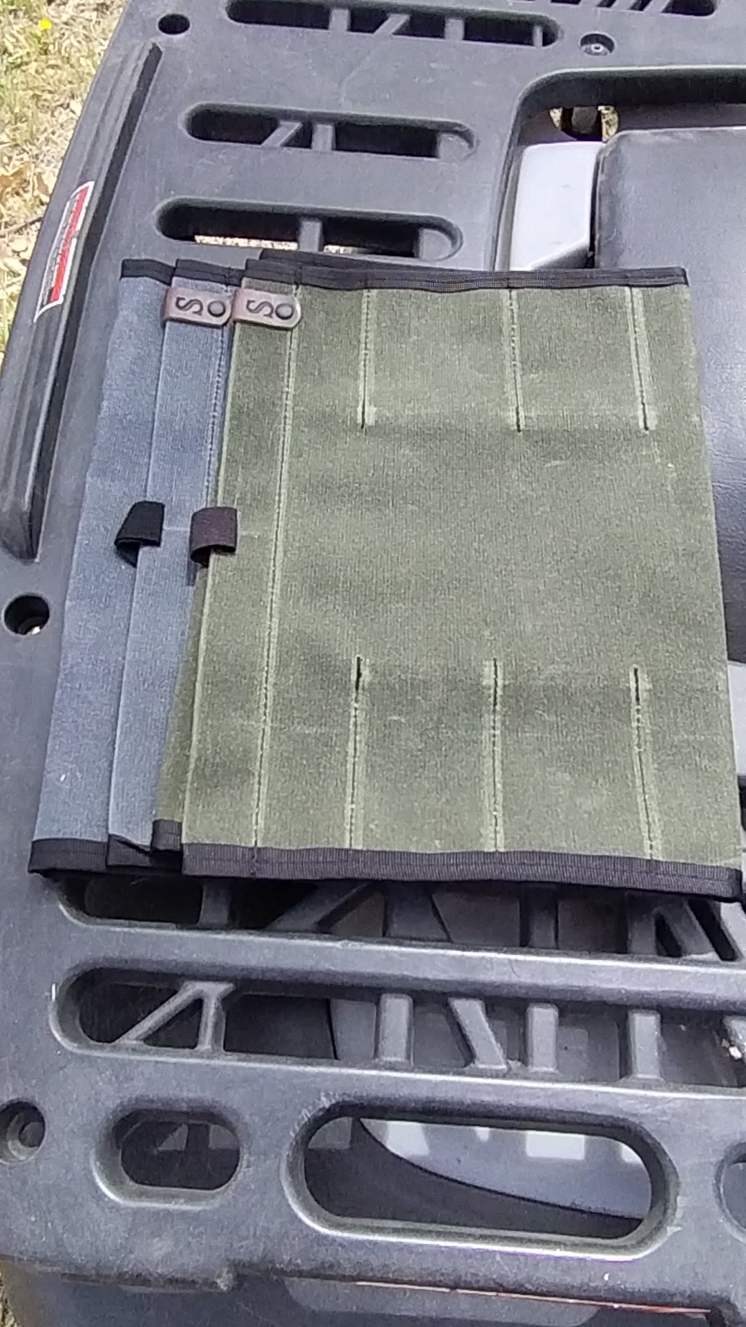 EDC Folder Roll - Charcoal Gray Waxed Cotton Canvas - Made in USA